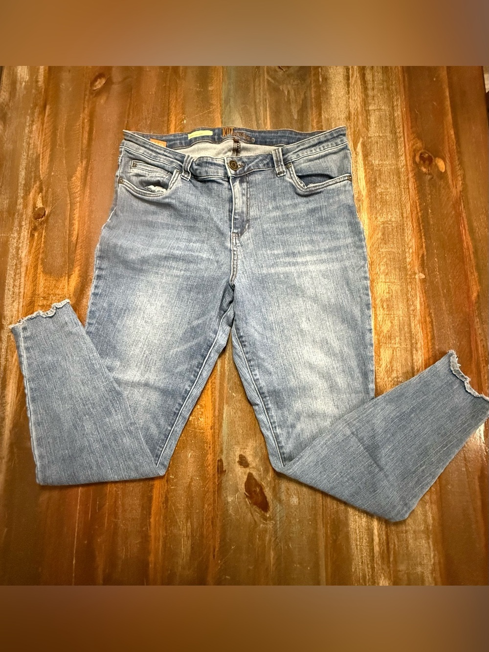 Kut From The Kloth Women’s Size 16 Carlo Ankle Skinny Jeans w/Raw Hem EUC